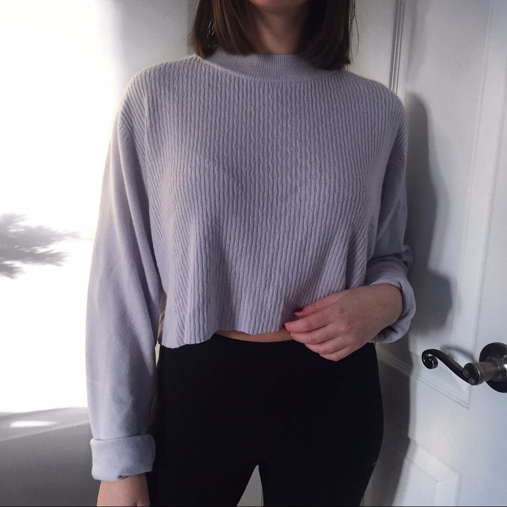 Vintage lilac cropped knit